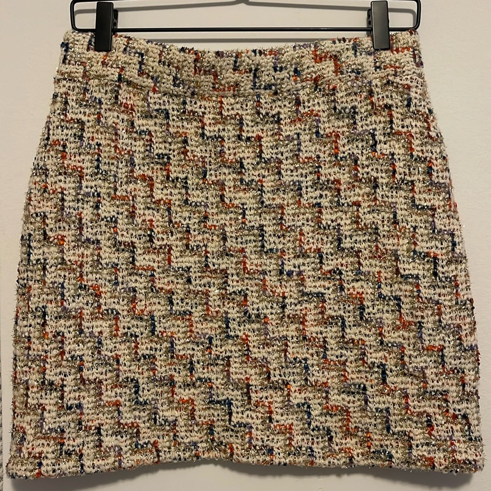 Sparkly knit skirt